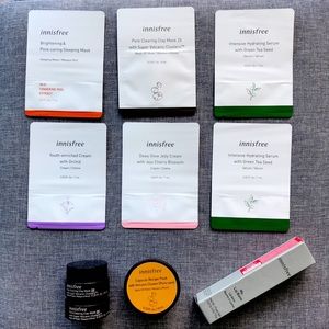 Innisfree cream, serum, clay, wash-mask bundle